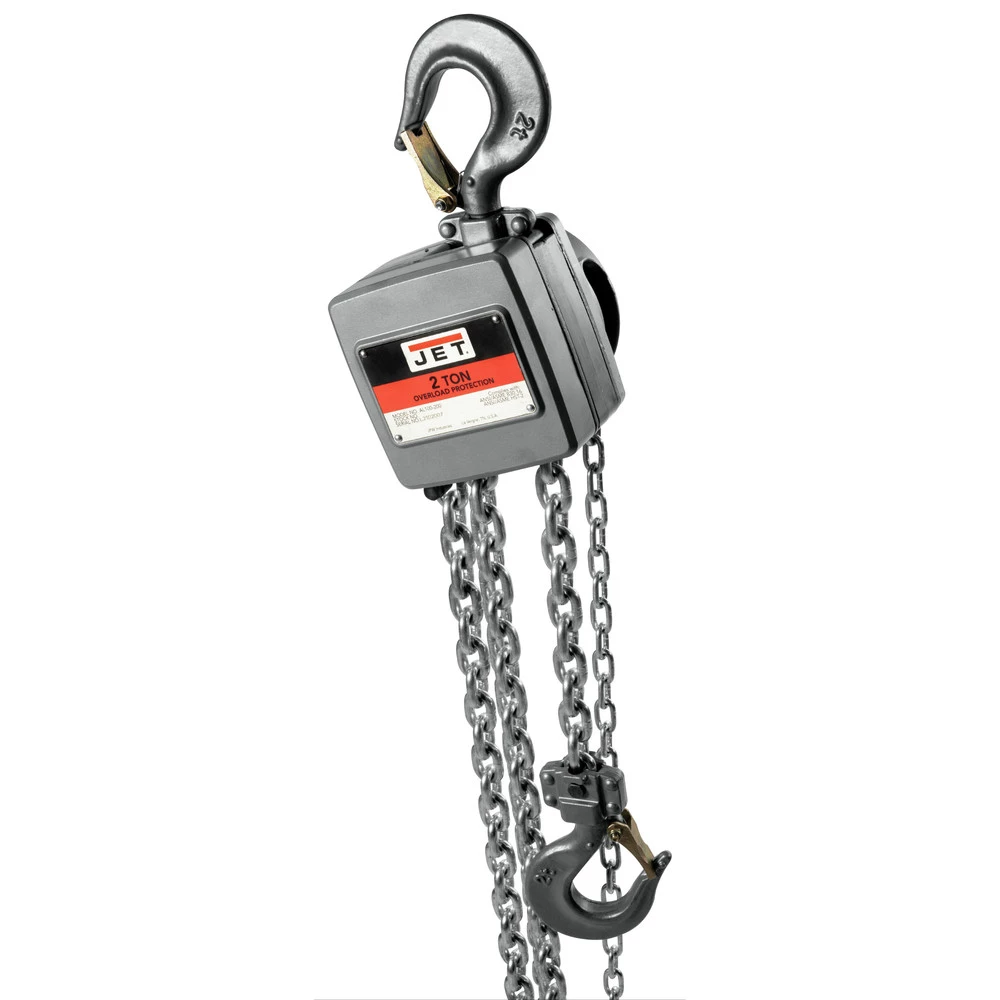 JET 133210 AL100 Series 2 Ton Capacity Alum Hand Chain Hoist With 10 Ft. Of Lift 4 JET 133210 AL100 Series 2 Ton Capacity Alum Hand Chain Hoist With 10 Ft. Of Lift - Image 3
