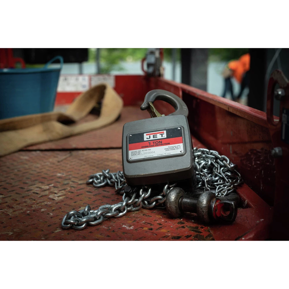 JET 133210 AL100 Series 2 Ton Capacity Alum Hand Chain Hoist With 10 Ft. Of Lift 8 JET 133210 AL100 Series 2 Ton Capacity Alum Hand Chain Hoist With 10 Ft. Of Lift - Image 7