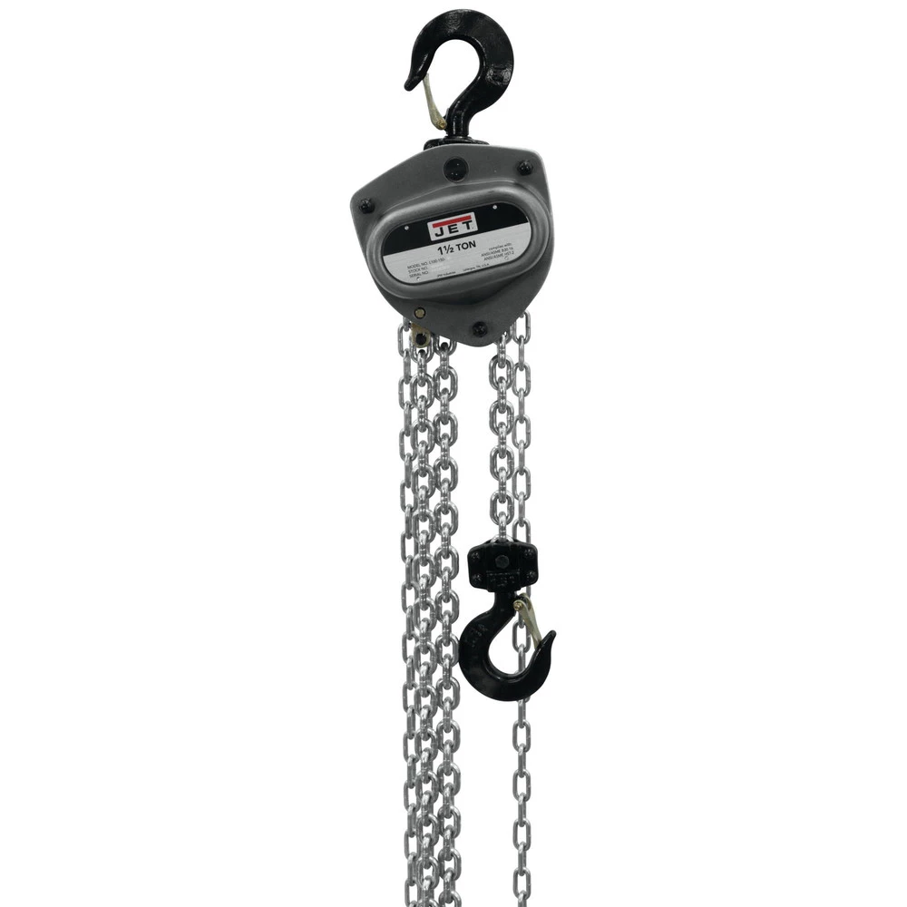 JET L100-150WO-15 1-1/2 Ton Capacity Hoist With 15 Ft. Lift And Overload Protection 3 JET L100-150WO-15 1-1/2 Ton Capacity Hoist With 15 Ft. Lift And Overload Protection