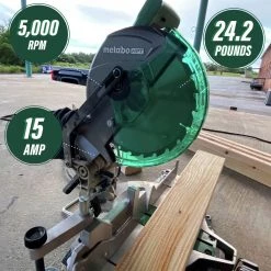 Metabo HPT C10FCGSM 15 Amp Single Bevel 10 In. Corded Compound Miter Saw 13 Metabo HPT C10FCGSM 15 Amp Single Bevel 10 In. Corded Compound Miter Saw -JET Sales Shop mhpnc10fcgsm d