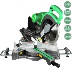 Metabo HPT C10FSHSM 15 Amp Sliding Dual Bevel Compound 10 In. Corded Miter Saw With Adjustable Laser Guide -JET Sales Shop mhpnc10fshsm c