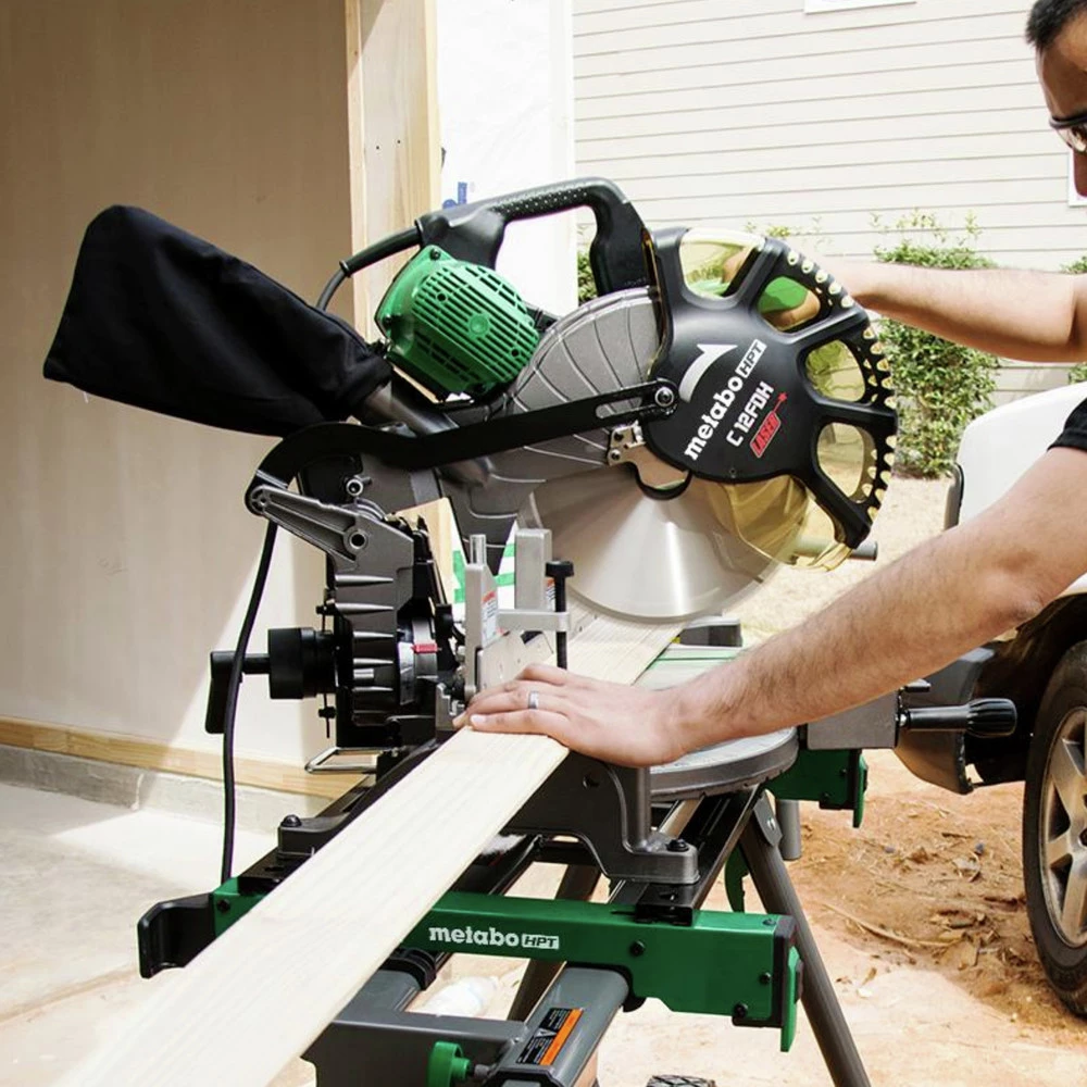 Metabo HPT C12FDHS 15 Amp Dual Bevel 12 In. Corded Miter Saw With Laser Guide 8 Metabo HPT C12FDHS 15 Amp Dual Bevel 12 In. Corded Miter Saw With Laser Guide - Image 6