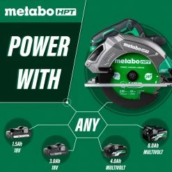 Metabo HPT C1807DAQ4M 18V MultiVolt Brushless Lithium-Ion 7-1/4 In. Cordless Circular Saw (Tool Only) -JET Sales Shop mhpnc1807daq4m d