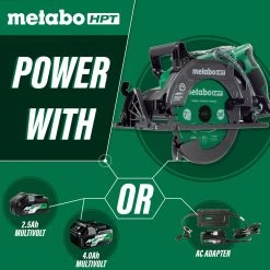 Metabo HPT C3607DWAM MultiVolt 36V Brushless Lithium-Ion 7-1/4 In. Cordless Rear Handle Circular Saw Kit (4 Ah) -JET Sales Shop mhpnc3607dwam e