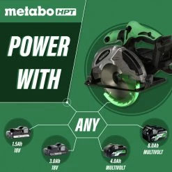 Metabo HPT CB18DBLQ4M 18V Brushless Lithium-Ion 3-1/4 In. Band Saw (Tool Only) -JET Sales Shop mhpncb18dblq4m c