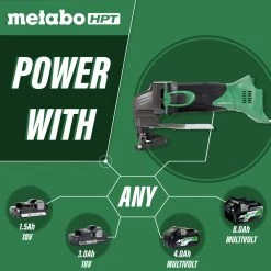 Metabo HPT CE18DSLQ4M 18V Cordless Lithium-Ion Shear (Tool Only) -JET Sales Shop mhpnce18dslq4m d