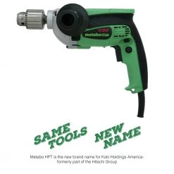 Metabo HPT D13VFM 9 Amp EVS Variable Speed 1/2 In. Corded Drill -JET Sales Shop mhpnd13vfm c