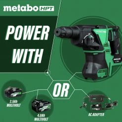 Metabo HPT DH36DPAQ4M MultiVolt 36V Brushless Lithium-Ion 1-1/8 In. Cordless SDS Plus Rotary Hammer (Tool Only) -JET Sales Shop mhpndh36dpaq4m c