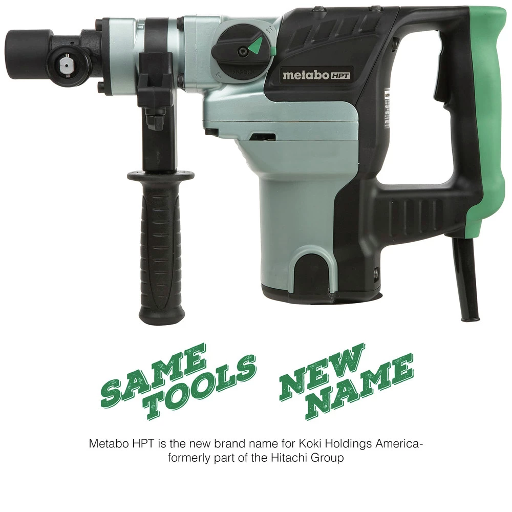 Metabo HPT DH38YE2M 8.4 Amp 1-1/2 In. Spline Rotary Hammer 4 Metabo HPT DH38YE2M 8.4 Amp 1-1/2 In. Spline Rotary Hammer - Image 2