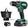 Metabo HPT DV18DBFL2TM 18V Brushless Lithium-Ion 1/2 In. Cordless Hammer Drill Kit (3 Ah/5 Ah) -JET Sales Shop mhpndv18dbfl2tm