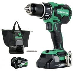 Metabo HPT DV18DBFL2TM 18V Brushless Lithium-Ion 1/2 In. Cordless Hammer Drill Kit (3 Ah/5 Ah)