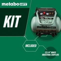 Metabo HPT EC1315SM 1.5 HP 8 Gallon Oil-Free Trolly Air Compressor -JET Sales Shop mhpnec1315sm d