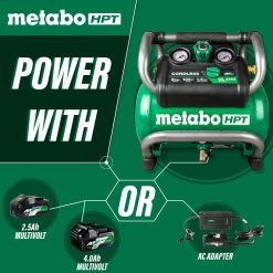 Metabo HPT EC36DAQ4M MultiVolt 36V 2 Gallon Cordless Air Compressor (Tool Only) -JET Sales Shop mhpnec36daq4m b
