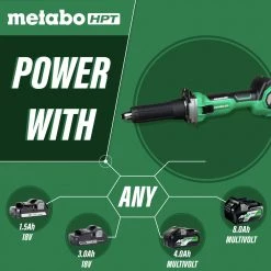 Metabo HPT GP18DAQ4M MultiVolt 18V Brushless Lithium-Ion 2 In. Cordless Die Grinder (Tool Only) -JET Sales Shop mhpngp18daq4m c
