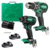 Metabo HPT KC18DBFL2CM MultiVolt 18V Brushless Lithium-Ion Cordless Hammer Drill And Triple Hammer Impact Driver Combo Kit With 2 Batteries (3 Ah) 1 Metabo HPT KC18DBFL2CM MultiVolt 18V Brushless Lithium-Ion Cordless Hammer Drill And Triple Hammer Impact Driver Combo Kit With 2 Batteries (3 Ah) -JET Sales Shop mhpnkc18dbfl2cm