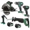 Metabo HPT KC18DBFL2QDM MultiVolt 18V/36V Lithium-Ion Cordless 5-Piece Tool Combo Kit With 2 Batteries (2.5 Ah/5 Ah) -JET Sales Shop mhpnkc18dbfl2qdm