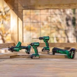 Metabo HPT KC18DDX4M MultiVolt 18V Lithium-Ion Cordless 4-Piece Sub Compact Cordless Combo Kit With 2 Batteries (1.5 Ah) -JET Sales Shop mhpnkc18ddx4m m