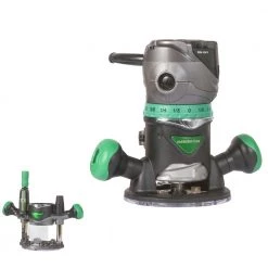 Metabo HPT KM12VCM 2-1/4 HP Variable Speed Plunge And Fixed Base Router Kit