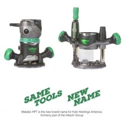 Metabo HPT KM12VCM 2-1/4 HP Variable Speed Plunge And Fixed Base Router Kit -JET Sales Shop mhpnkm12vcm f