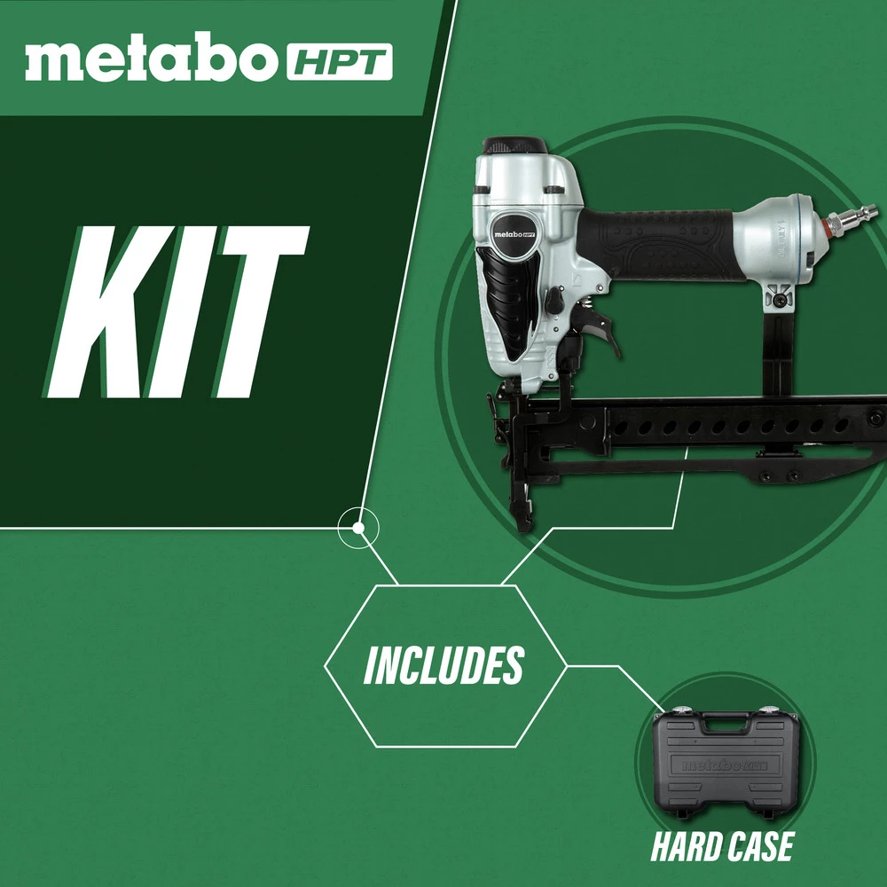 Metabo HPT N3804AB3M 18-Gauge 1/4 In. Crown 1-1/2 In. Narrow Crown Stapler 4 Metabo HPT N3804AB3M 18-Gauge 1/4 In. Crown 1-1/2 In. Narrow Crown Stapler - Image 2