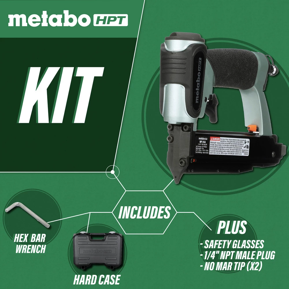 Metabo HPT NP35AM 1-3/8 In. 23-Gauge Micro Pin Nailer 4 Metabo HPT NP35AM 1-3/8 In. 23-Gauge Micro Pin Nailer - Image 2