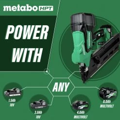 Metabo HPT NR1890DCSM 3-1/2 In. 18V Brushless Clipped Head Framing Nail Gun Kit -JET Sales Shop mhpnnr1890dcm b