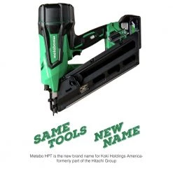 Metabo HPT NR3690DCM MultiVolt 36V Brushless Lithium-Ion Cordless Paper Strip Framing Nailer Kit (2.5 Ah) -JET Sales Shop mhpnnr3690dcm f