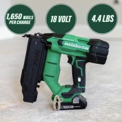 Metabo HPT NT1850DFM MultiVolt 18V Brushless Lithium-Ion 18 Gauge Cordless Brad Nailer Kit (3 Ah) -JET Sales Shop mhpnnt1850dfm c