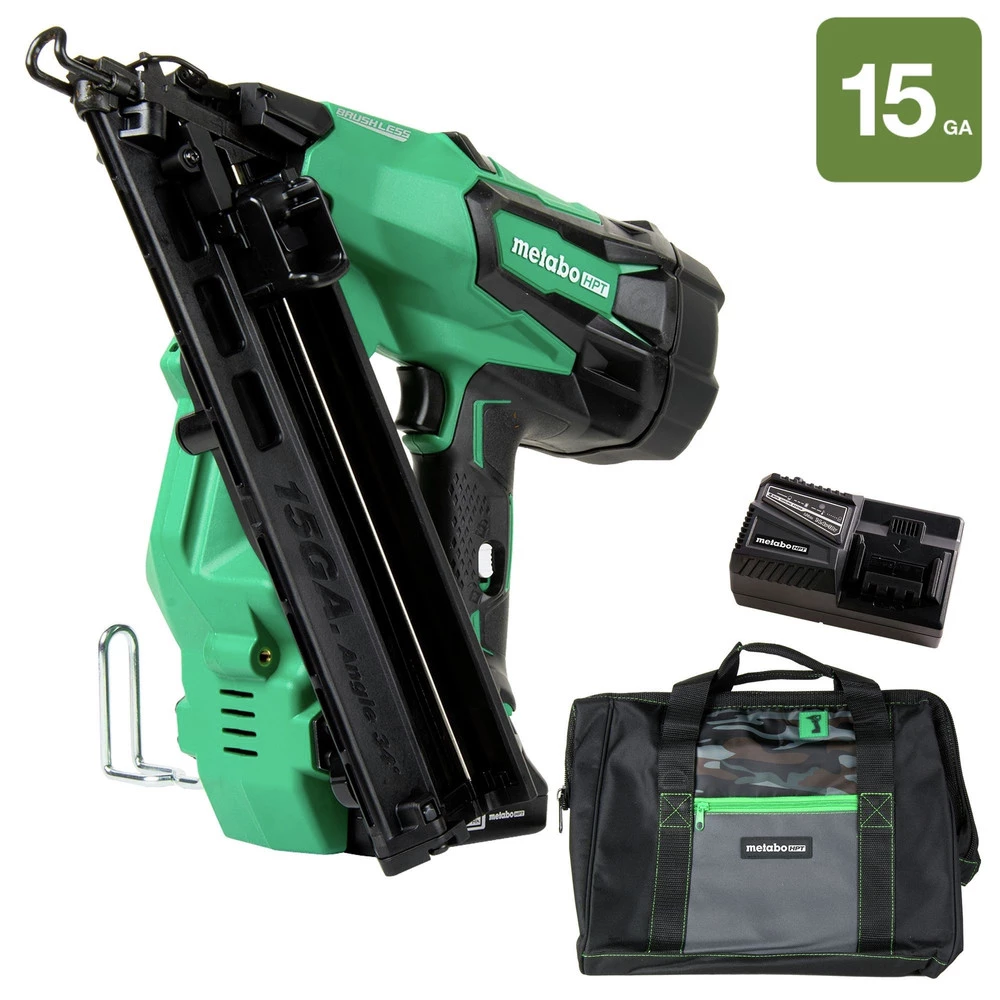 Metabo HPT NT1865DMASM 18V 15 Gauge Cordless Brushless Lithium-Ion Finish Nailer Kit 3 Metabo HPT NT1865DMASM 18V 15 Gauge Cordless Brushless Lithium-Ion Finish Nailer Kit