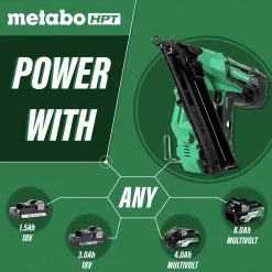 Metabo HPT NT1865DMASM 18V 15 Gauge Cordless Brushless Lithium-Ion Finish Nailer Kit 12 Metabo HPT NT1865DMASM 18V 15 Gauge Cordless Brushless Lithium-Ion Finish Nailer Kit -JET Sales Shop mhpnnt1865dmam b