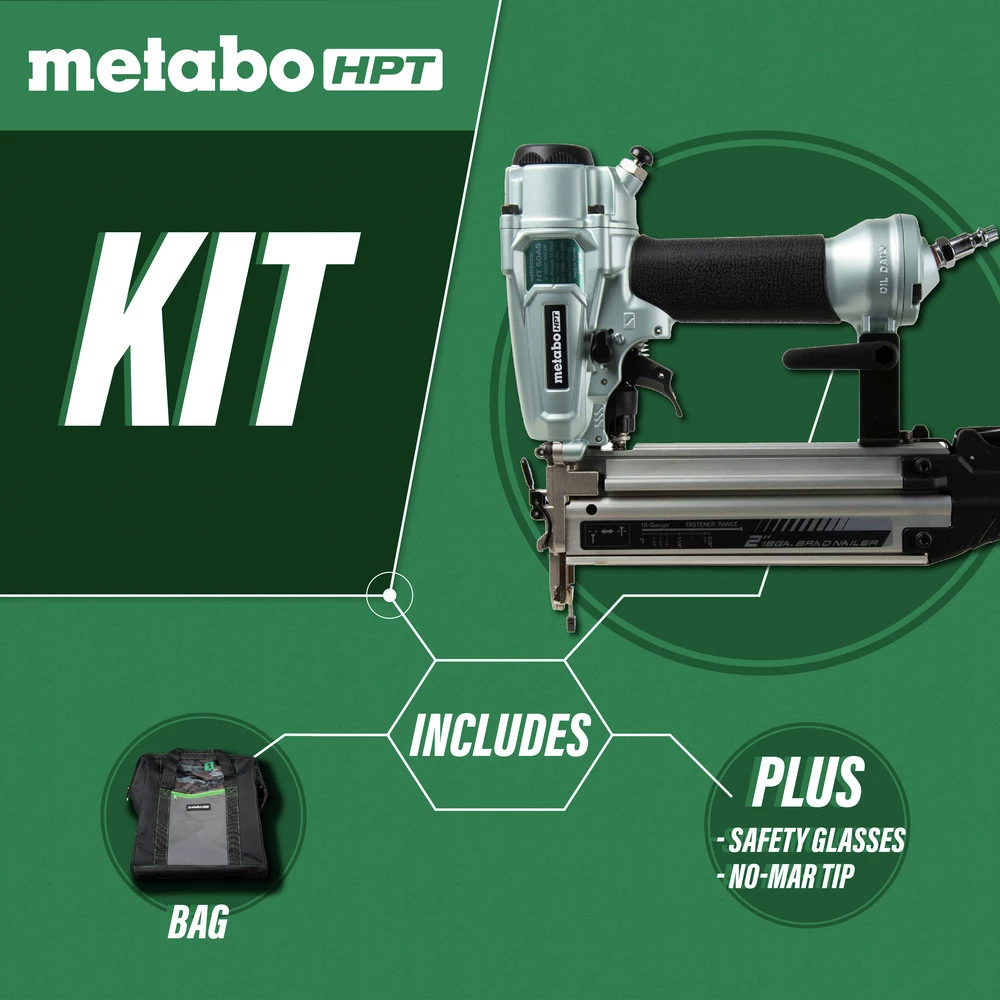 Metabo HPT NT50A5M 2 In. 18-Gauge Pro Brad Nailer 4 Metabo HPT NT50A5M 2 In. 18-Gauge Pro Brad Nailer - Image 2