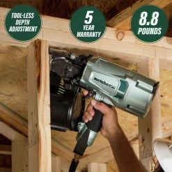 Metabo HPT NV83A5M Brushed 3-1/4 In. Coil Framing Nailer -JET Sales Shop mhpnnv83a5m b