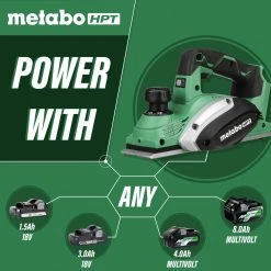 Metabo HPT P18DSLQ4M 18V Li-Ion 3-1/4 In. Planer (Tool Only) -JET Sales Shop mhpnp18dslq4m b