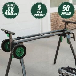 Metabo HPT UU240F Heavy Duty Portable Miter Saw Stand -JET Sales Shop mhpnuu240fm b