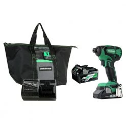 Metabo HPT WH18DBFL2TM 18V Brushless Lithium-Ion 1/4 In. Cordless Impact Driver Kit (3 Ah/5 Ah)