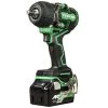 Metabo HPT WR36DEM MultiVolt 36V Brushless Lithium-Ion 1/2 In. Cordless Mid-Torque Impact Wrench Kit With 2 Batteries (2.5 Ah) -JET Sales Shop mhpnwr36dem