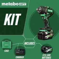 Metabo HPT WR36DEM MultiVolt 36V Brushless Lithium-Ion 1/2 In. Cordless Mid-Torque Impact Wrench Kit With 2 Batteries (2.5 Ah) 16 Metabo HPT WR36DEM MultiVolt 36V Brushless Lithium-Ion 1/2 In. Cordless Mid-Torque Impact Wrench Kit With 2 Batteries (2.5 Ah) -JET Sales Shop mhpnwr36dem a