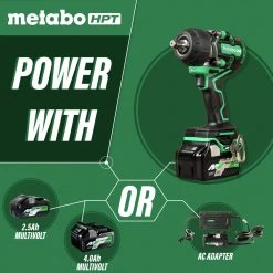 Metabo HPT WR36DEM MultiVolt 36V Brushless Lithium-Ion 1/2 In. Cordless Mid-Torque Impact Wrench Kit With 2 Batteries (2.5 Ah) 21 Metabo HPT WR36DEM MultiVolt 36V Brushless Lithium-Ion 1/2 In. Cordless Mid-Torque Impact Wrench Kit With 2 Batteries (2.5 Ah) -JET Sales Shop mhpnwr36dem f