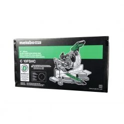 Factory Reconditioned Metabo HPT C10FSHCTM 15 Amp Sliding Dual Bevel Compound 10 In. Corded Miter Saw With Laser Marker -JET Sales Shop mhprc10fshctm f