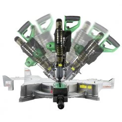 Factory Reconditioned Metabo HPT C12FDHSM 15 Amp Dual Bevel 12 In. Corded Miter Saw With Laser Guide -JET Sales Shop mhprc12fdhsm b