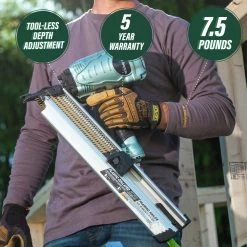 Factory Reconditioned Metabo HPT NR90AES1M 2 In. To 3-1/2 In. Plastic Collated Framing Nailer -JET Sales Shop mhprnr90aes1mr b